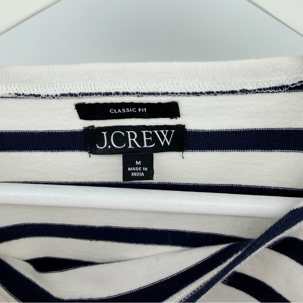 J. Crew Mariner Stripe Top in Ivory and Navy Blue - Picture 3 of 5